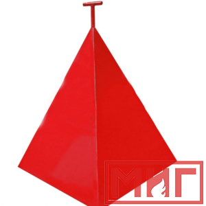 Фото 61 - Пожарная пирамида для пожарного гидранта 500x500x600 (Четырехгранная).